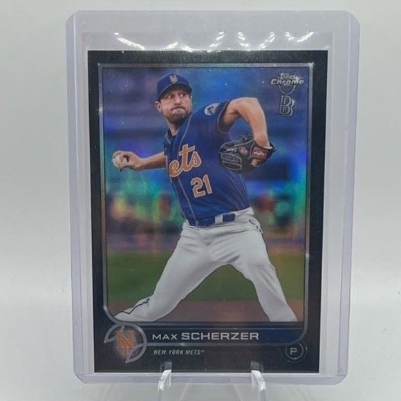 Topps Other - Max Scherzer Black Border 2022 Topps Chrome Ben Baller 66 MLB New York Mets